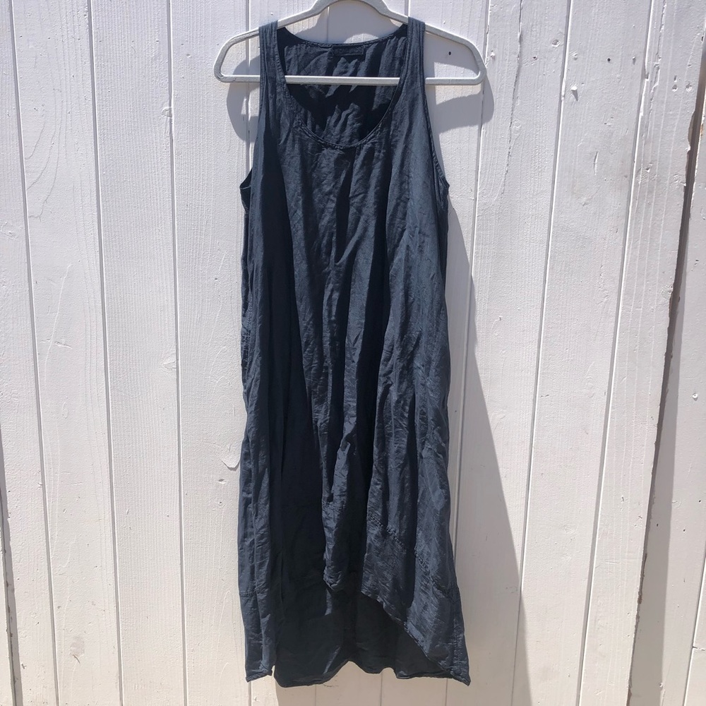 CP Shades High Low Silk Blend Tank Maxi Dress Lagenlook